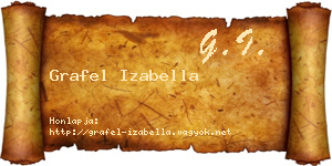 Grafel Izabella névjegykártya